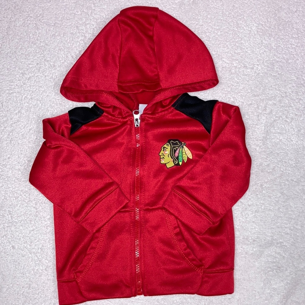 Nhl Chicago blackhawks hockey zip hoodie 18m